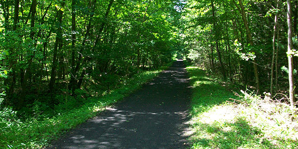 virginia creeper trail photo in the summer